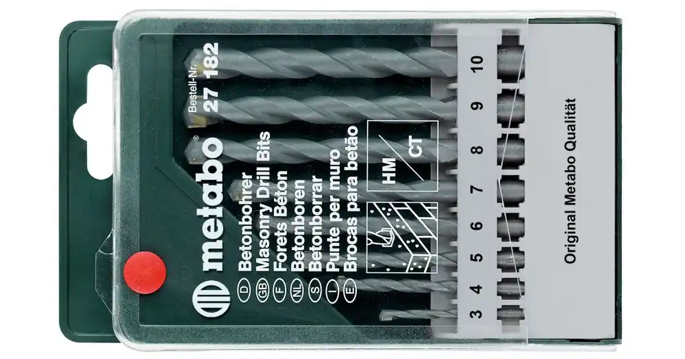METABO Borenset - beton Classic (8-delig) 627182000 - Nieuw product