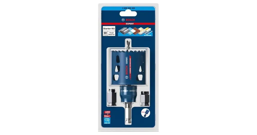 BOSCH EXPERT perforator Tough Material 68 starterkit (5 stuks) 2608900450 - Nieuwe release