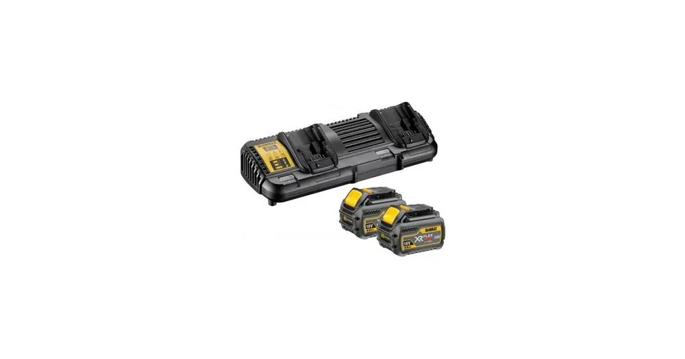 Nieuwe release - DeWALT Flexvolt lader + 2x Flexvolt accu 54 V DCB132T2