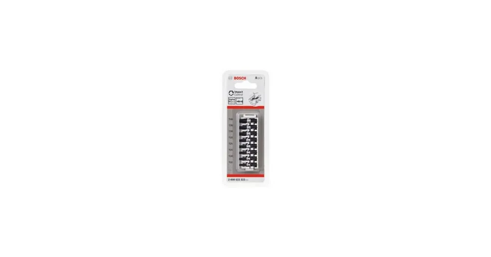 BOSCH Impact Control schroefbitset, 8-delig, 8×PZ2 2608522331 | Laatste dagen