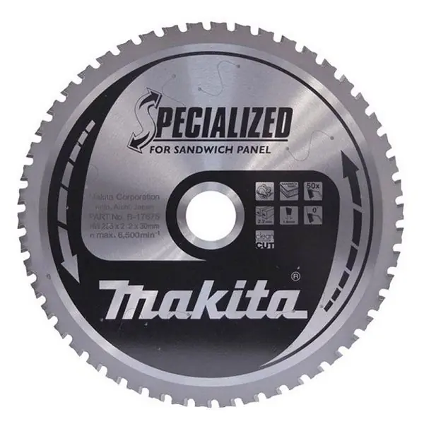 Makita B-17697 segmentzaagblad 355 mm 80T sandwichpanelen | Vanaf nu beschikbaar