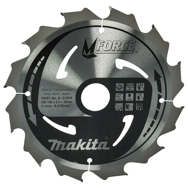 Makita B-31974 Cirkelzaagblad Hout - Mis het niet