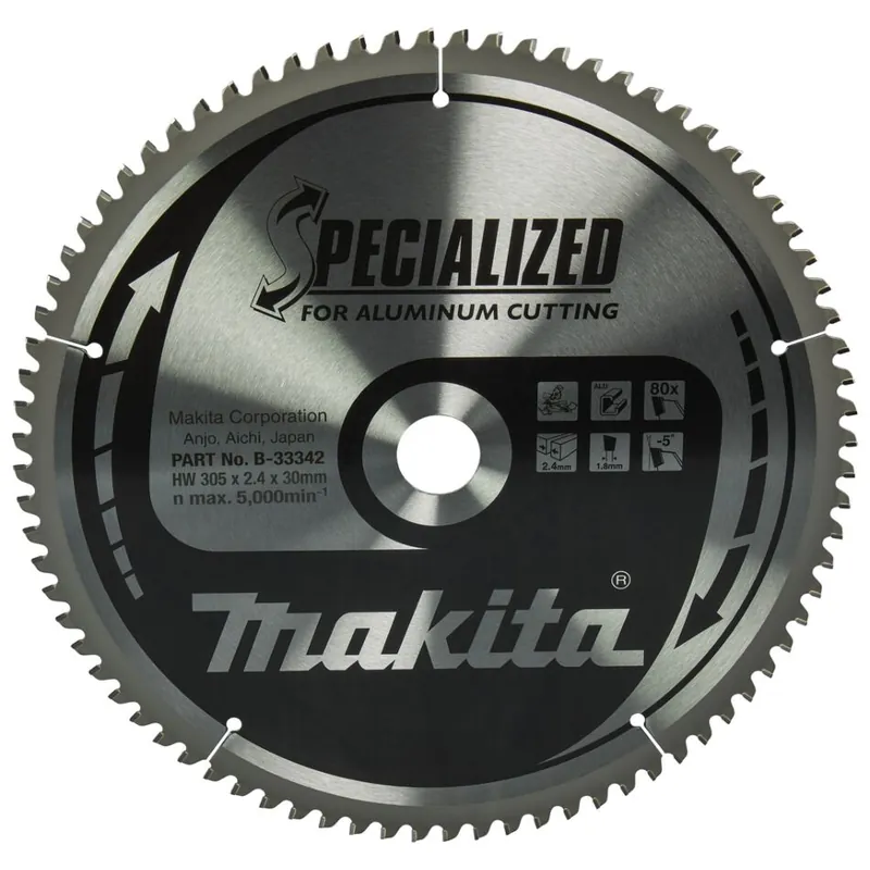 Prijsverlaging | Makita B-33342 Afkortzaagblad Aluminium