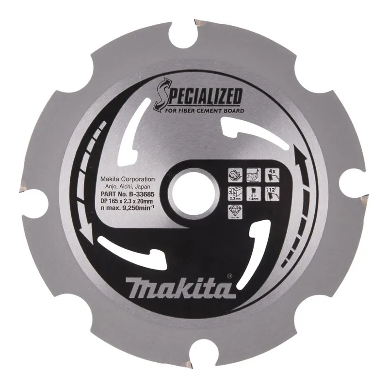 Makita B-33685 Cirkelzaagblad Vezelcementplaat - Hoge kwaliteit