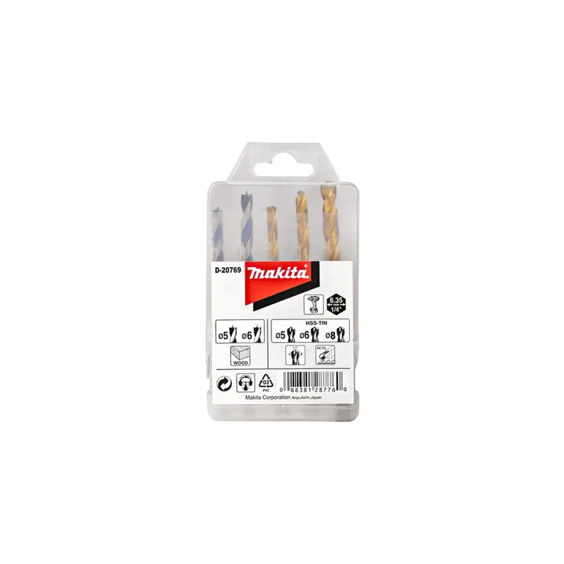 Nieuwe release - Makita D-20769 Borenset 1/4" Vorm E