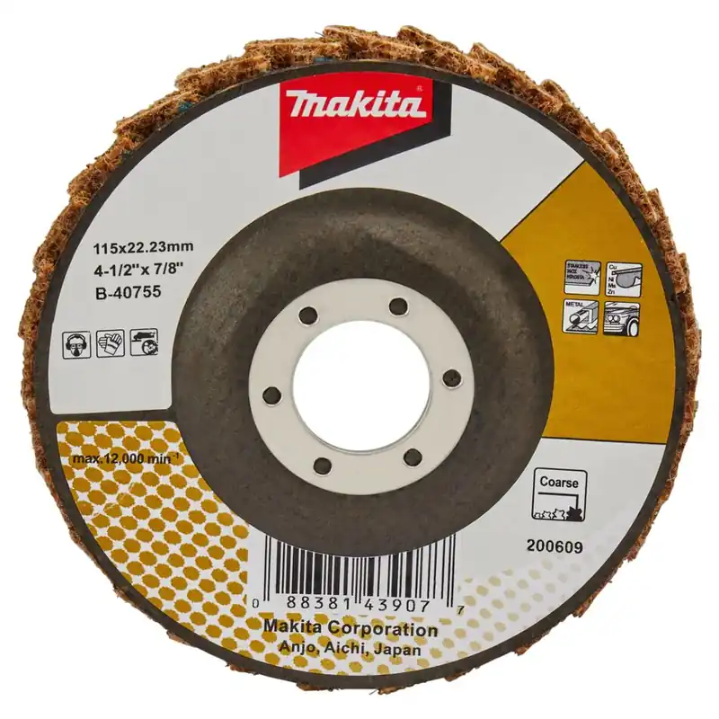 Fabrieksprijs | Makita B-40755 Lamellen conditioneringschijf 115 mm grof