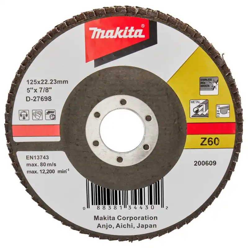 Aanbieding loopt bijna af - Makita D-27698 Lamellenschijf 125mm Z60