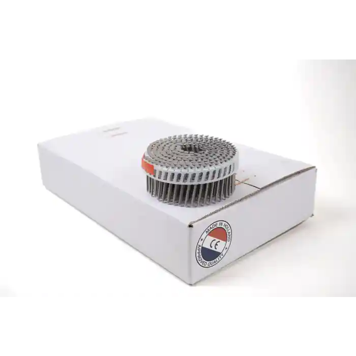 Flitsaanbieding - Coilnails 2,5x50 RVS A4 vlakkop geborsteld - Jobbox (1.200 nagels)