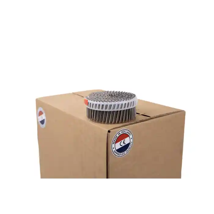 Coilnails 2,5x50 RVS A4 vlakkop geborsteld - Doos (6.000 coilnails - Tijdelijk aanbod