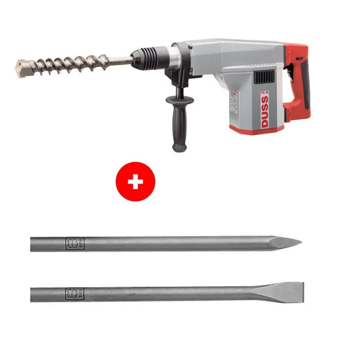 Goed beoordeeld - Duss - PX76SET Combihamer SDS-max - incl. SMX4 - FMX4