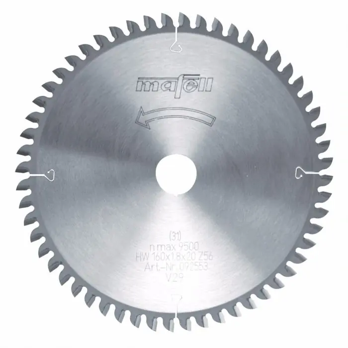 Beperkte voorraad - Mafell zaagblad hardmetaal 160mm Z56, FZ/TZ