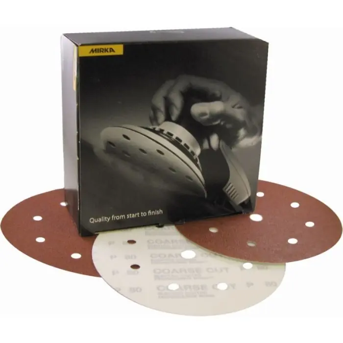 MIRKA Coarse cut 150 mm velcro 9 gaten P80 | Verlaagde prijs