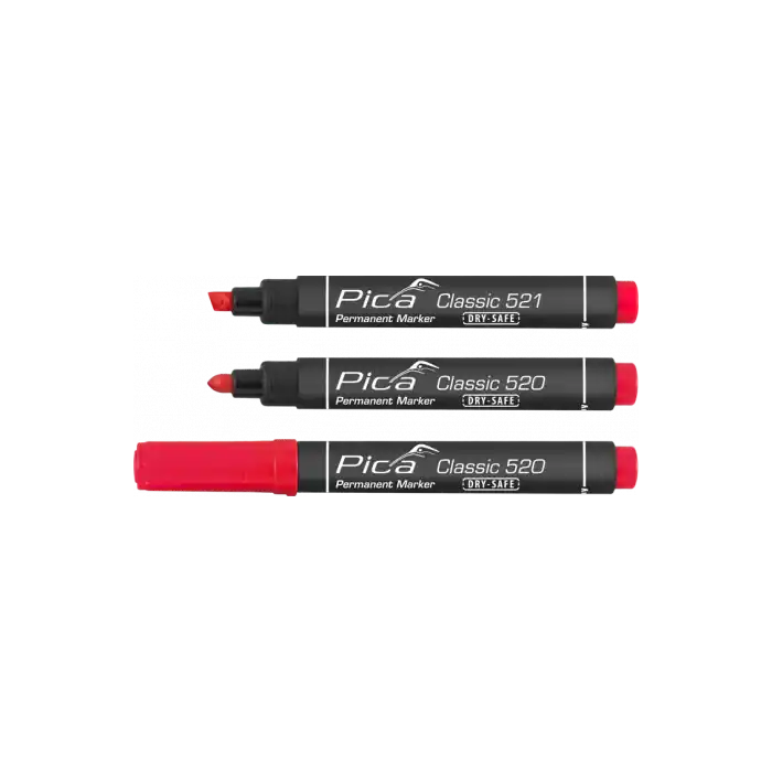 Nog maar een paar beschikbaar - Pica 520/40 Permanent Marker 1-4mm rond rood
