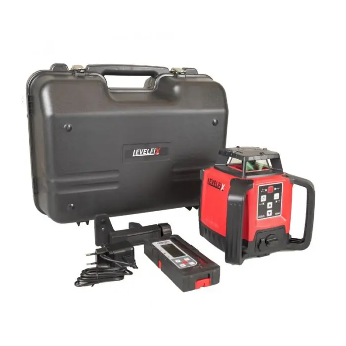 Bouwlaser 550H set 600m met statief en baak Levelfix | Alleen vandaag