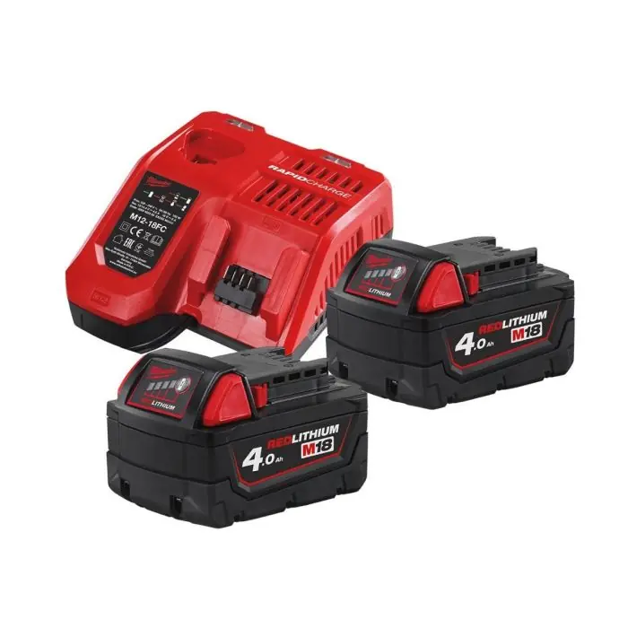 Milwaukee M18NRG-402 Lader + Accu‘s | Veilig winkelen