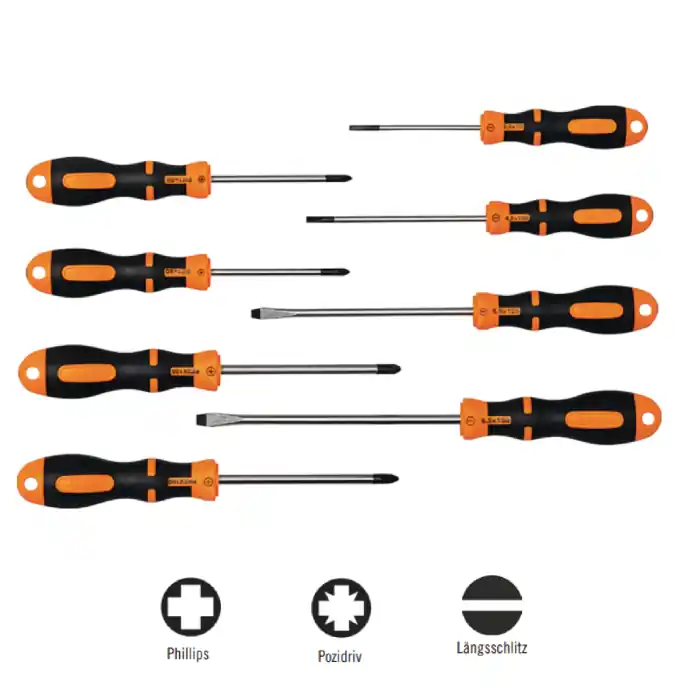 BTI schroevendraaier PRO set - 8-delig - LS / PH / PZ - Online bestellen