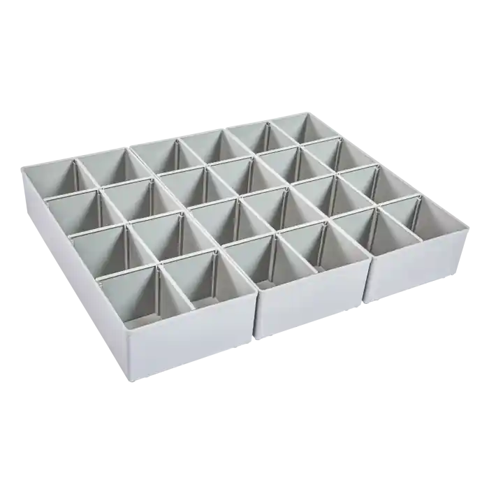 L-BOXX Inzetboxenset K3 Grijs - voor L-BOXX 102 - 3 stuks incl. verdelers - Nieuw product