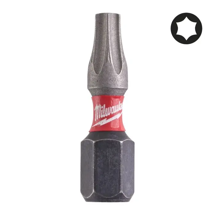 Laatste stuks - Milwaukee - Schroefbit SHOCKWAVE™ TX20 25 mm (2 stuks)