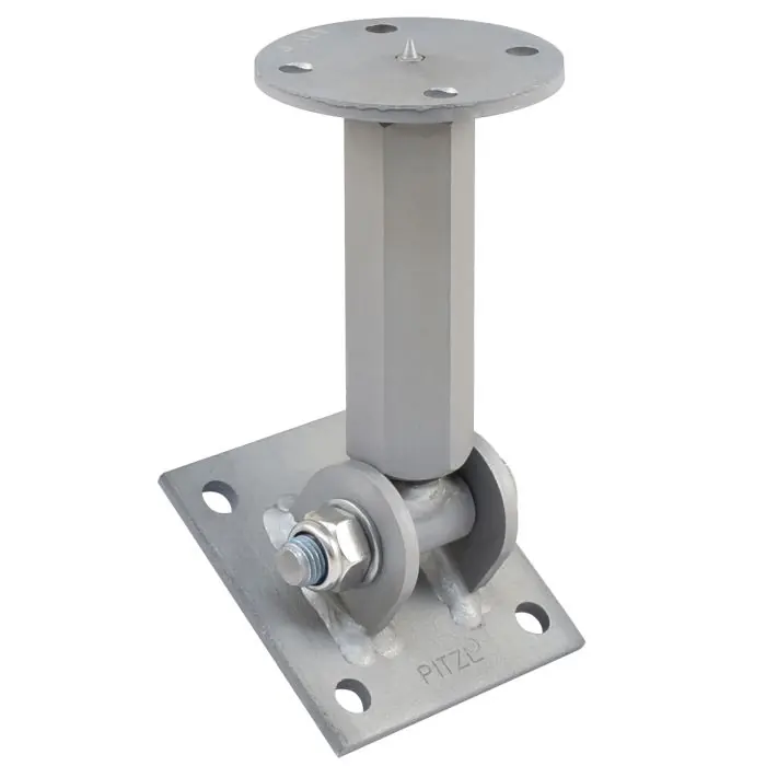 Aanbieding loopt bijna af - Pitzl Paaldrager Neigbaar - Verstelbaar - 178-243mm - M24 - bovenplaat Ø96 mm met centreerpunt