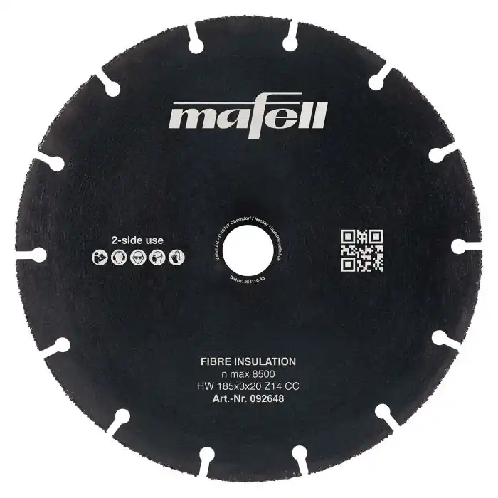 Beperkte voorraad | Mafell Zaagblad KSB-FI 185 HW, 185 x 3 x 20 mm, Z14, CC, Fibre Insulation