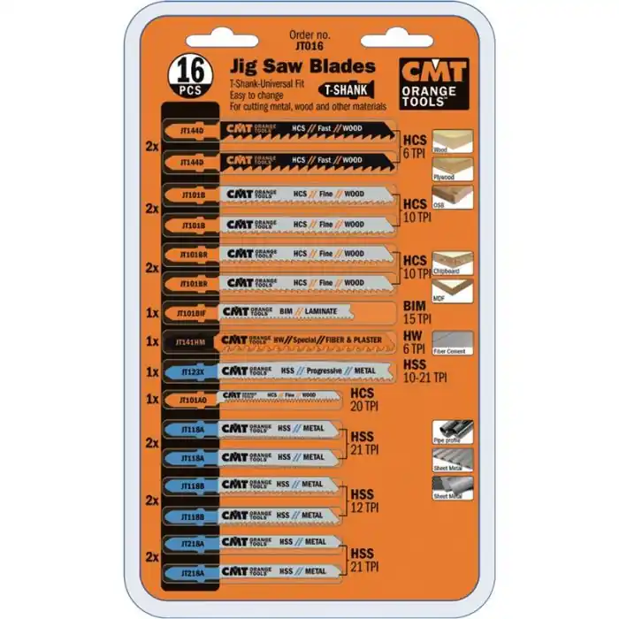 Aanbieding - CMT - 16 decoupeerzaagjes set