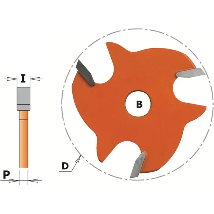 CMT - Schijffrees - HW - D=47,6 x 1,6mm - S=8 Z3 - Korting