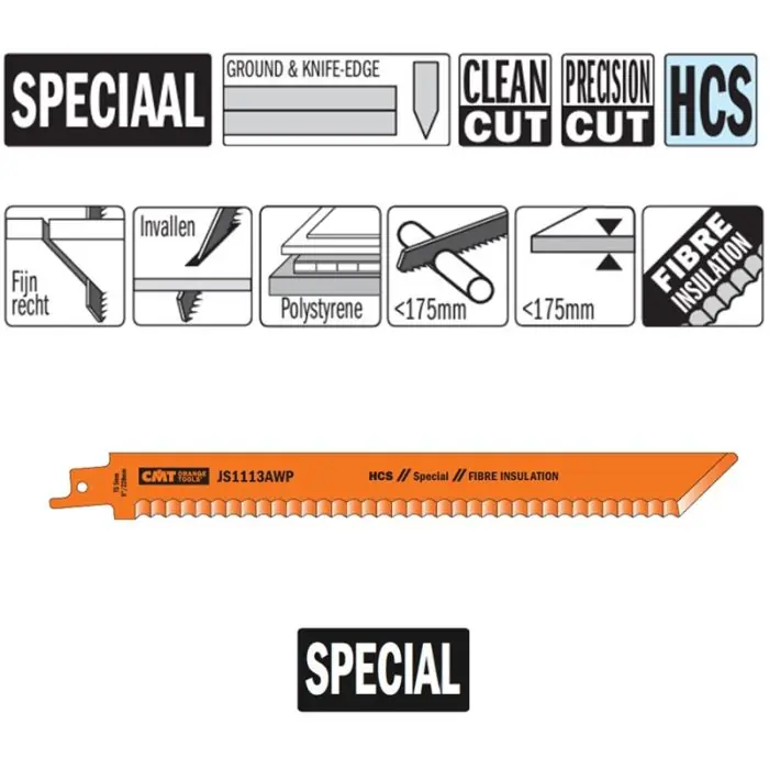 Dagdeal | CMT - Reciprozaagblad HCS 228mm x 1,5mm,