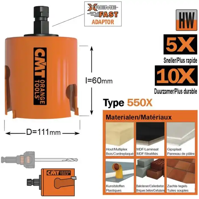 Trending - CMT - Gatzaag - multi-construct D=111mm - D=111mm I=60mm