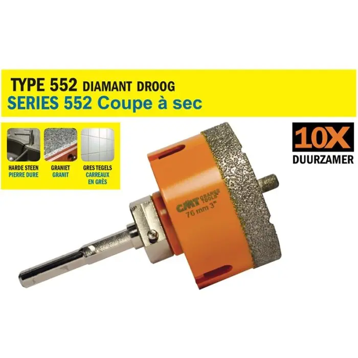 Zolang de voorraad strekt - CMT - Gatzaag voor extreem harde materialen D=25mm - D=25mm I=35mm