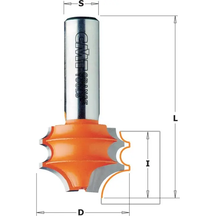 CMT - Profielfrees - HW - D=31,7 x 19mm L=57 - S=12 Z2 - Extra korting