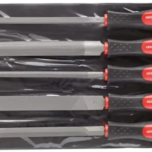 GEDORE RED vijlenset 3kt 4kt plat rond half 5-delig | Zojuist toegevoegd