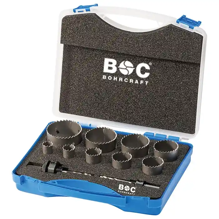 Bespaar nu | Bohrcraft gatzagenset 19-64mm 11-delig zeskanthouder