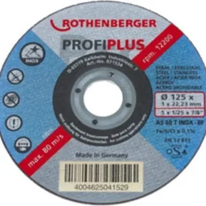 Bestel nu - Rothenberger slijpschijf Inox Profi Plus Ø115x1mm - per 10 stuks