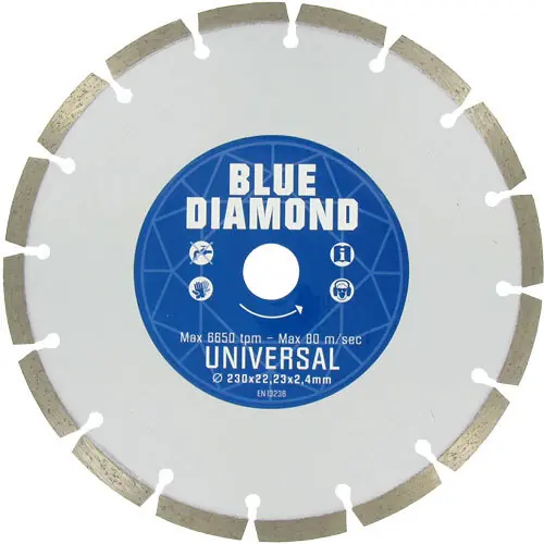 Nieuw binnen | Interdynamics diamantschijf universeel met segmenten 115x22.23mm