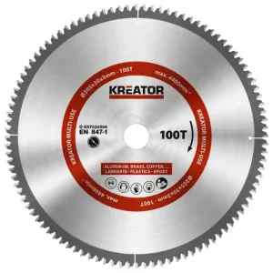 Beperkte voorraad | Kreator cirkelzaagblad Ø 305x30x3mm 100T Multi-use