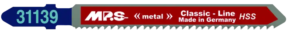 Expreslevering - MPS decoupeer zaagblad HM metaal Profi Metall Line lengte 90mm TPI 11/13 - blister van 5 stuks
