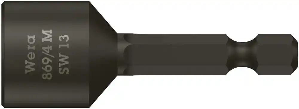 Net toegevoegd - Wera dopbit 13.0mm magnetisch 1/4" 50mm
