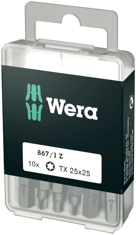Direct kopen | Wera bit torx TX25 25mm 1/4" - per 10 stuks