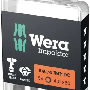 Actieprijs - Wera bit impact inbus 4x50mm 1/4" - 5 stuks