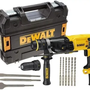 Bespaar meer | DeWALT combihamer SDS-plus met snelwisselboorkop 2,8J 230V met boor en beitelset in TSTAK koffer