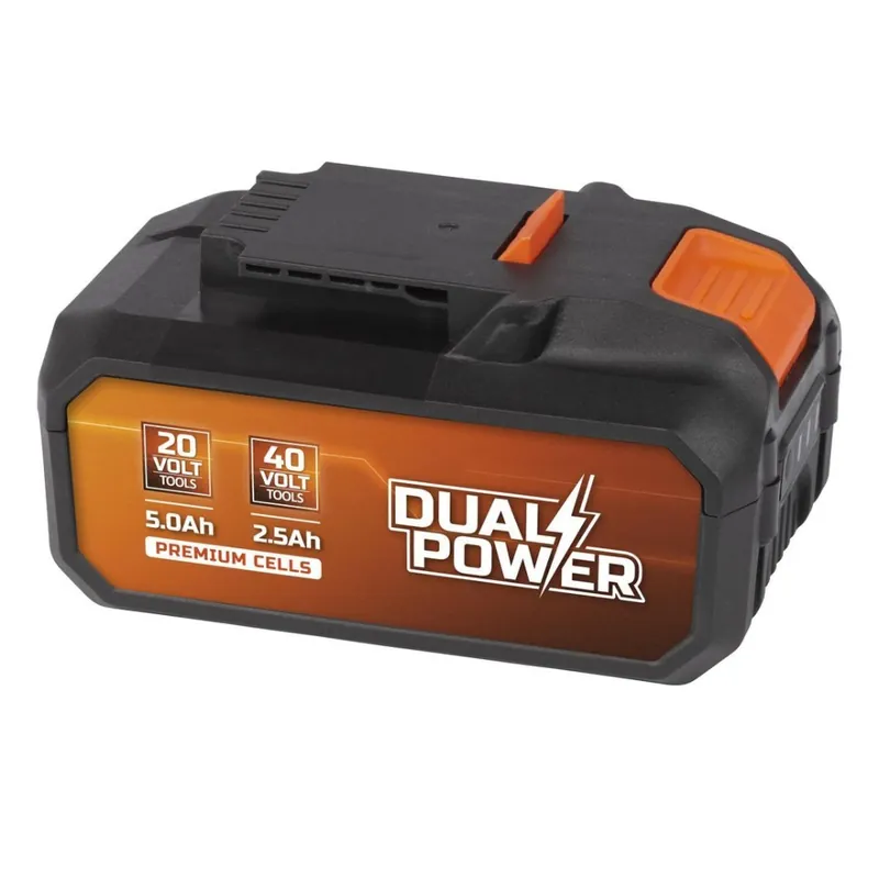 Tijdelijk aanbod | PowerPlus accu Dual Power 20V 5.0Ah of 40V 2.5Ah Li-ion