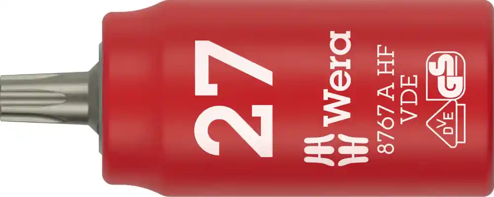 Wera 8767 C VDE HF Zyklop bitdop TORX® geïsoleerd TX27 | Premiumkwaliteit