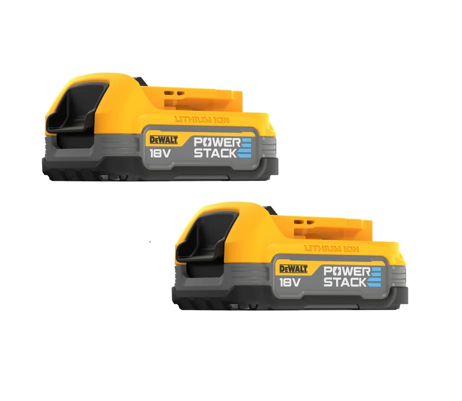 DeWALT DCBP034 Duopack 18V Li-ion accu - 1.7Ah - POWERSTACK - DCBP034E2-XJ (2 stuks) | Lage prijs