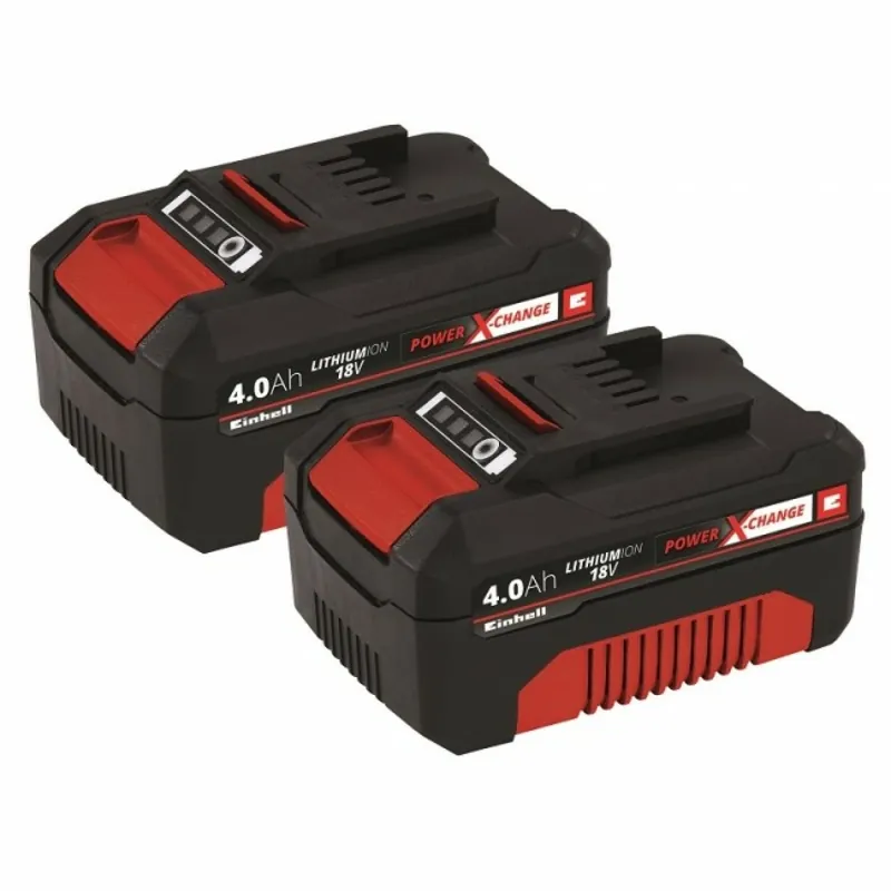Tijdelijk aanbod - Einhell 4511489 18V DUO Power-X-Change Li-ion accu - 4.0Ah (duopack)