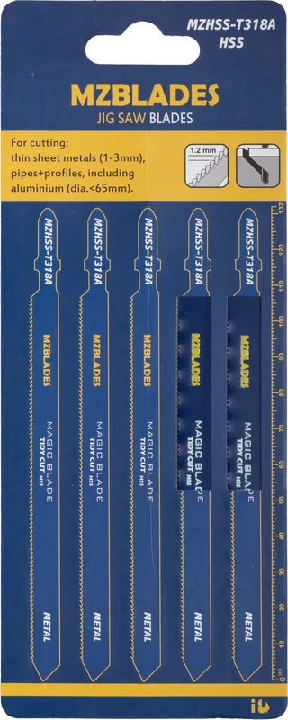 Superprijs - Multizaag MZHSS-T318A Decoupeerzaagblad Metaal - 5 stuks