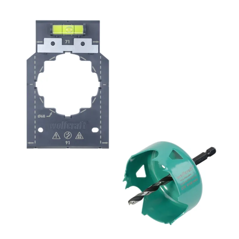 Goed beoordeeld - Wolfcraft 5902000 2-delige Projectset Hollewanddozen - 76mm