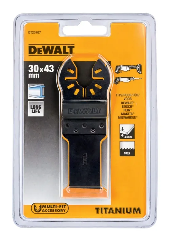 DeWALT DT20707-QZ Multitool universeel titanium zaagblad - 30mm - Mis het niet