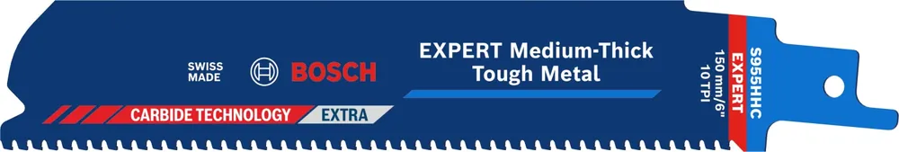 Bosch EXPERT S955HHC Medium-Thick Tough reciprozaagblad - 150mm - metaal - Scherpe prijs