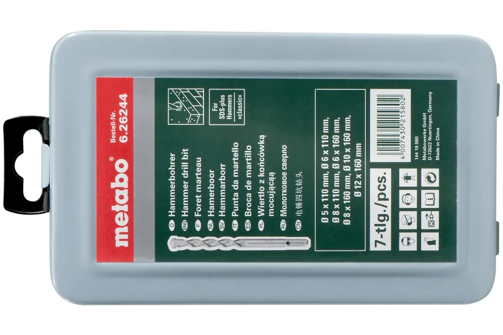 Aanrader - Metabo 626244000 SDS-Plus 7 delige Hamerborenset