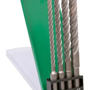 HiKOKI 783390 SDS-Plus 4 Delige Hamerboren set in cassette - 6 / 8 /10 / 12mm | Extra korting